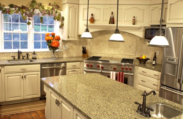 Ceramic kitchen countertop