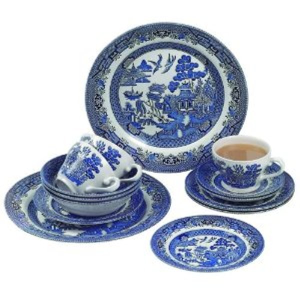 Churchill China Churchill Blue Willow Dinner Set, 20 Piece