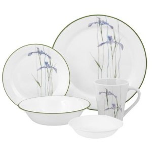 Corelle: âImpressions Shadow Irisâ a 30 Piece Dinnerware, Serves for 6 people