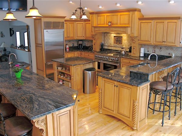 Granite kitchen counter top