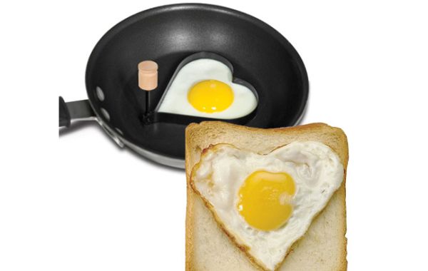 Heart shaped egg molder