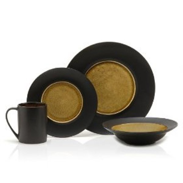 Mikasa Gourmet Basics :  Sarafin 16 Piece Dinnerware Sets, Serves 4 people