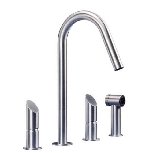 Three hole kitchen tap