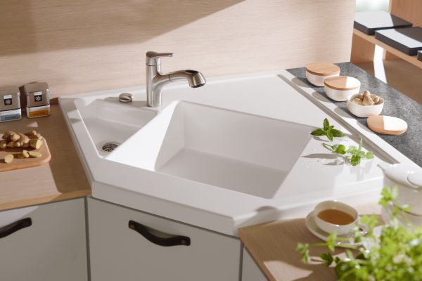 Compact Corner Sinks