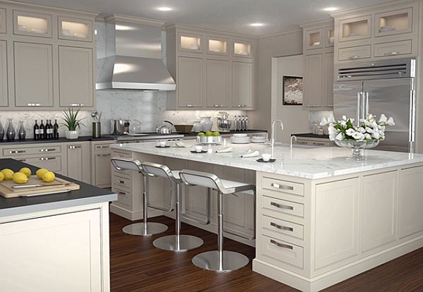 Whimsy white shaker cabinets