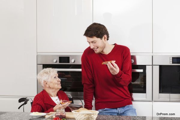 Snack in kitchen