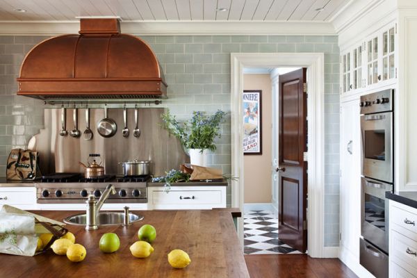 Kitchen copper interior design