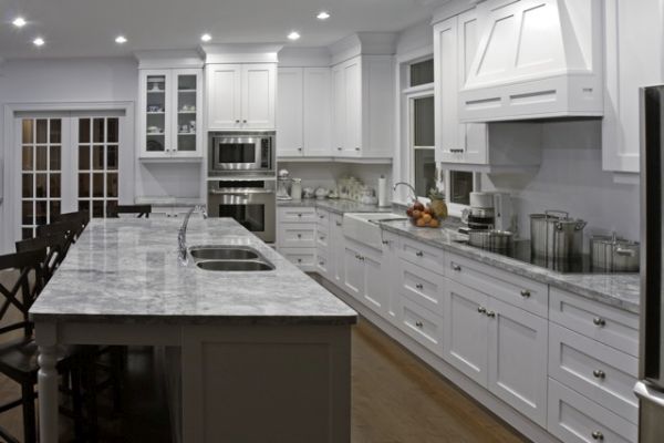 Allstyle Cabinet Doors White Shaker Wide Rail Kitchen Doors photo courtesy of Art McConville - Work of Art Kitchens
